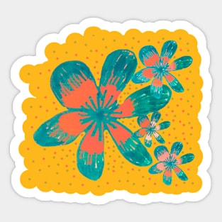 Tropical flowers Sticker